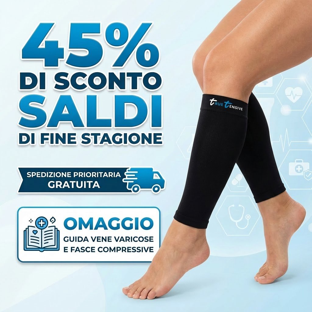 2 paia di Polpacciere compressive TrueTensive™